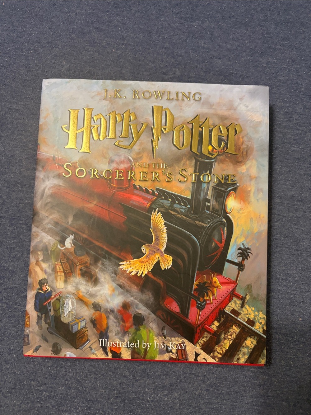 Scholastic Harry Potter Illustrated Hardcover in Gold, Red, Black